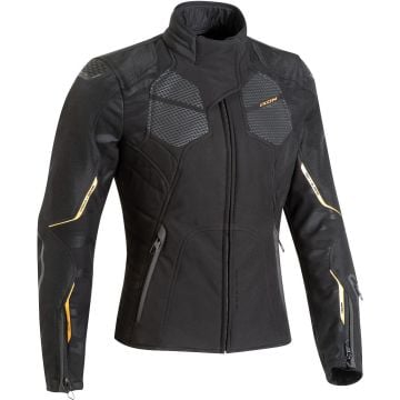 Ixon Cell Lady Black Gold Textile Motorcycle Jacket