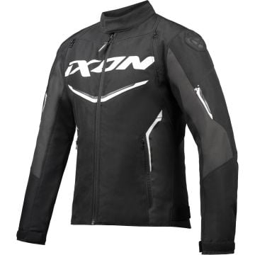 Ixon Cordolo Black Anthracite White Textile Motorcycle Jacket