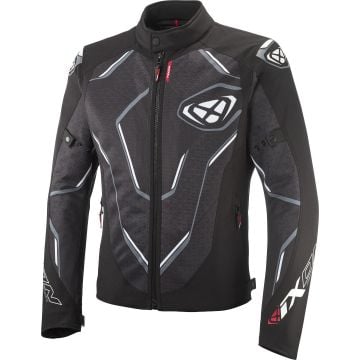 Ixon Demoniak Black White Textile Motorcycle Jacket