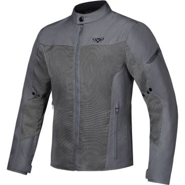 Ixon Fresh Slim Grey Waterproof Textile Motorcycle Jacket
