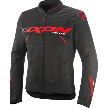 Ixon Ionix Black Red Textile Motorcycle Jacket
