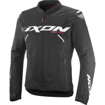 Ixon Ionix Black White Textile Motorcycle Jacket