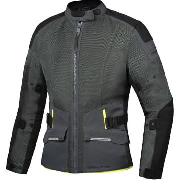 Ixon M-Njord Tactic Green Black Yellow Textile Motorcycle Jacket