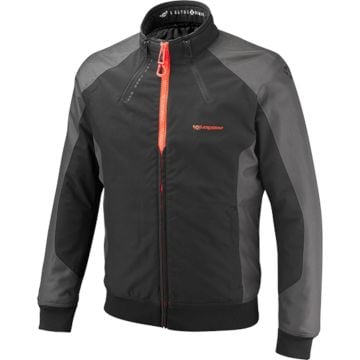 Ixon Siwa Black Anthra Bright Red Waterproof Textile Motorcycle Jacket