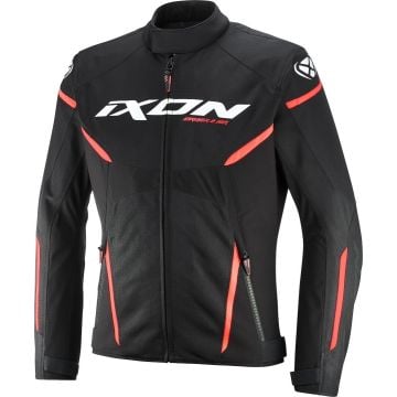 Ixon Striker 2 Air WP Black White Red Waterproof Textile Motorcycle Jacket