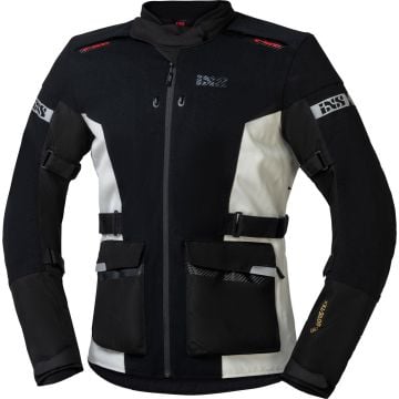 IXS Horizon-GTX Black White Textile Motorcycle Jacket