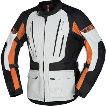 IXS Lennik-ST Black Grey Textile Motorcycle Jacket