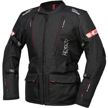 IXS Lorin-ST Black Red Textile Motorcycle Jacket