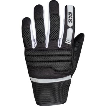 IXS Samur-Air 2.0 Black White Motorcycle Gloves