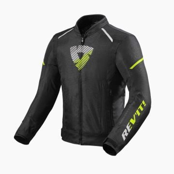REV'IT! Sprint H2O Jacket Black Neon Yellow   