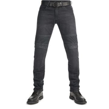 Pando Moto Karl Devil AAA+ Black Washed Down Motorcycle Jeans
