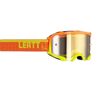 Leatt Velocity 4.5 Citrus Yellow Orange Motocross Goggles