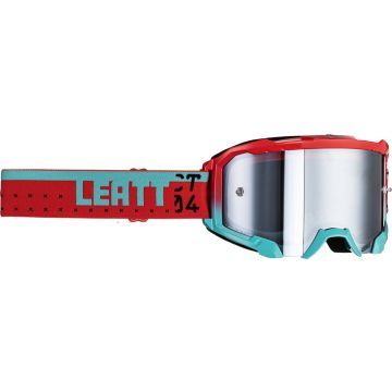 Leatt Velocity 4.5 Teal Red Blue Motocross Goggles