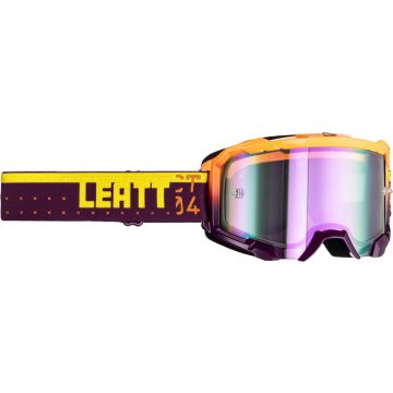 Leatt Velocity 4.5 Purple Yellow Motocross Goggles