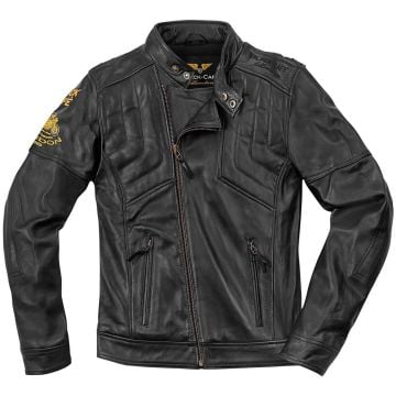 Black-Cafe London Sari Black Leather Jacket