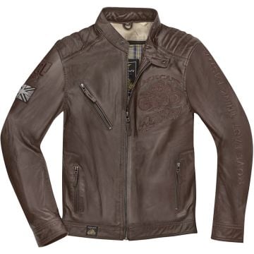 Black-Cafe London Tokio Brown Leather Jacket