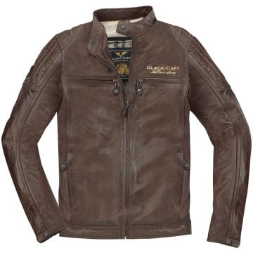 Black-Cafe London Miami Brown Leather Jacket