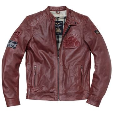 Black-Cafe London Bangkok Red Leather Jacket