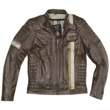 Black-Cafe London Barcelona Brown Leather Jacket