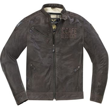 Black-Cafe London Sydney Brown Leather Jacket