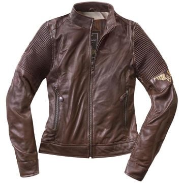 Black-Cafe London Amol Brown Ladies Leather Jacket