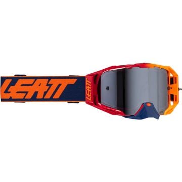 Leatt Velocity 6.5 2025 Cryztal Iriz Flame Red Orange Blue Motocross Goggles