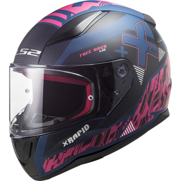 LS2 FF353 Rapid Xtreet Matt Blue Purple Full Face Helmet