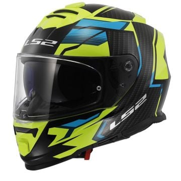 LS2 FF800 Storm II Tracker Black H-V Yellow Full Face Helmet