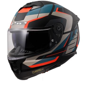 LS2 FF808 Stream II Road M. Black Blue-06 Full Face Helmet
