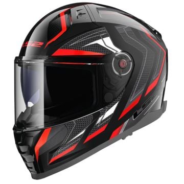 LS2 FF811 Vector II Alizer Black Red Full Face Helmet