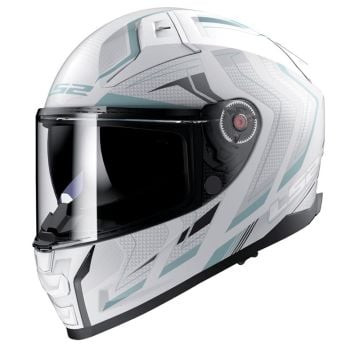 LS2 FF811 Vector II Alizer Matt White Silver Full Face Helmet