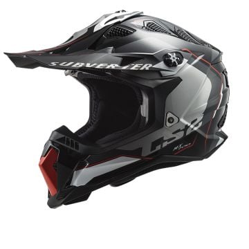 LS2 MX700 Subverter Arched Silver Titanium 06 Offroad Helmet