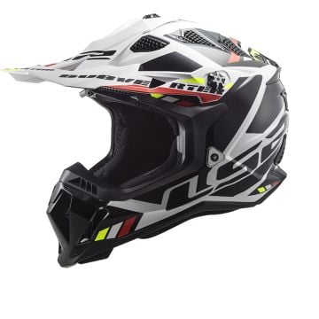 LS2 MX700 Subverter Stomp White Black 06 Offroad Helmet