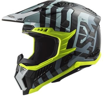 LS2 MX703 C X-Force Barrier Sky Blau Crosshelm