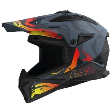 LS2 MX708 Fast II Wash Matt Dark Grey Offroad Helmet
