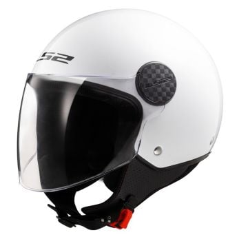 LS2 OF558 Sphere II Solid Gloss White Jet Helmet