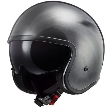 LS2 OF599 Spitfire II Jeans Titanium Jet Helmet