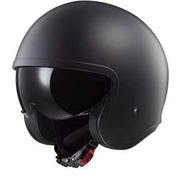 LS2 OF599 Spitfire II Solid Matt Black Jet Helmet