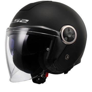 LS2 OF620 Classy Solid Matt Black Jet Helmet