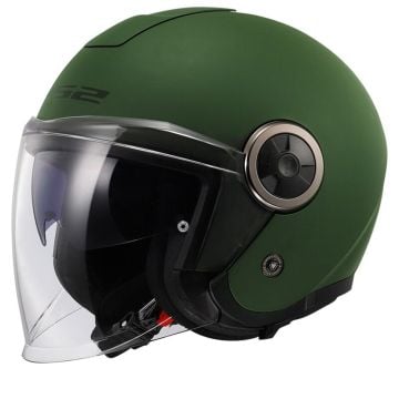 LS2 OF620 Classy Solid Matt Military Green Jet Helmet