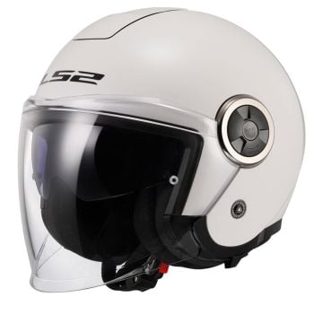 LS2 OF620 Classy Solid White Jet Helmet