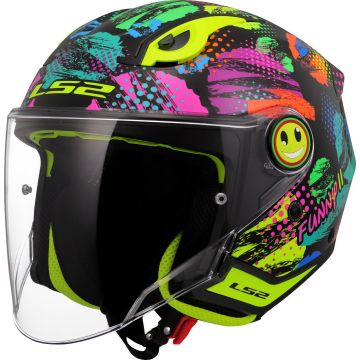 LS2 OF622 Funny II Joy Black Childrens Jet Helmet