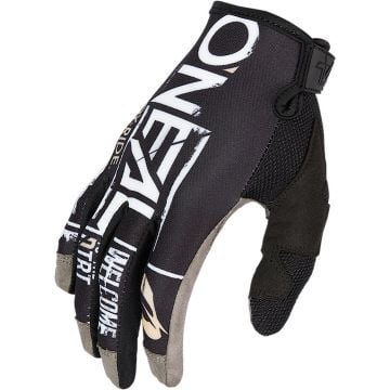 O'NEAL Mayhem Nanofront Attack Black White Motocross Gloves