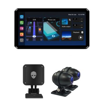 AlienRider M2 Pro Motorcycle Multimedia System + Cameras + Wave-Radar