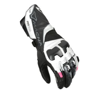 Macna Protego Ladies White Pink Gloves Summer