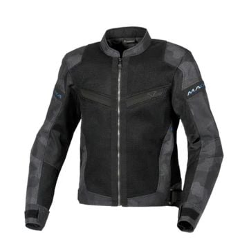Macna Velotura Textile Summer Jacket Black Gray   