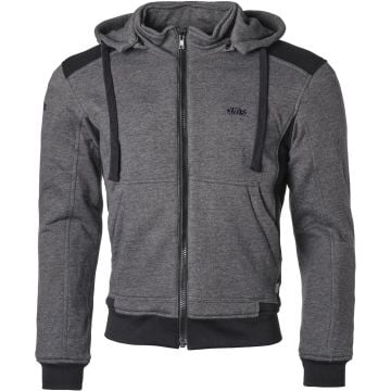 gms Grizzly Anthracite Black Motorcycle Hoodie