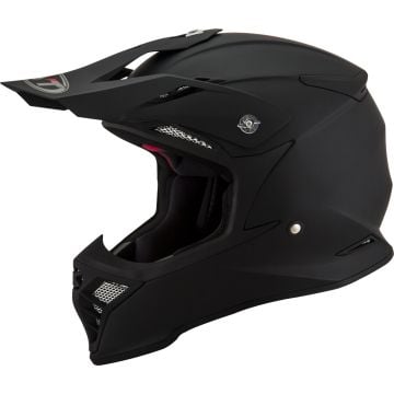 KYT Skyhawk Negro Mate Casco Motocross