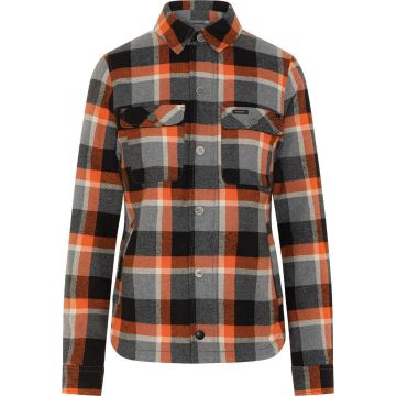 ROKKER Memphis Lady Orange Grey Ladies Motorcycle Riding Shirt