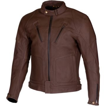 Merlin Gable II Veste en Cuir Imperméable Brune